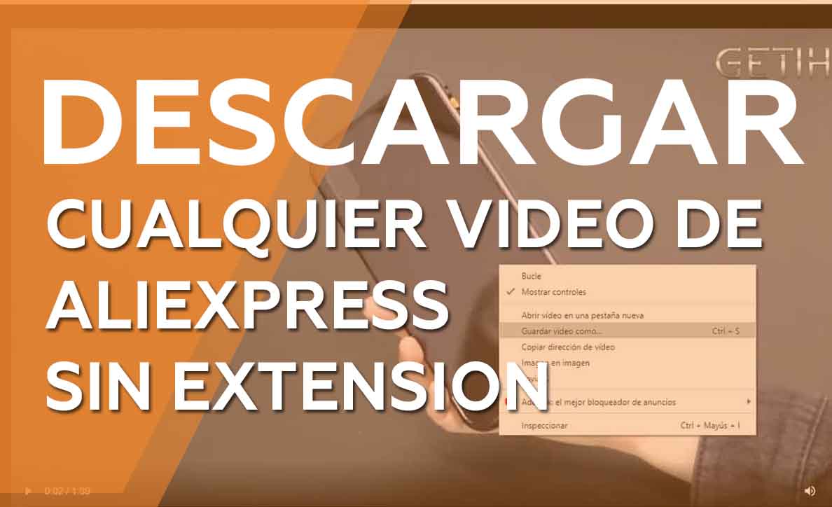 Descargar vídeo de Aliexpress SIN EXTENSION