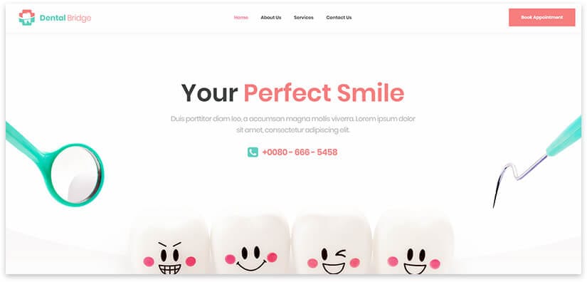 Dental para dentistas plantilla wordpress