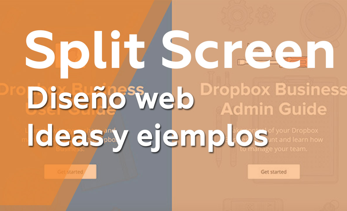 Split Screen diseños y ejemplos web designer