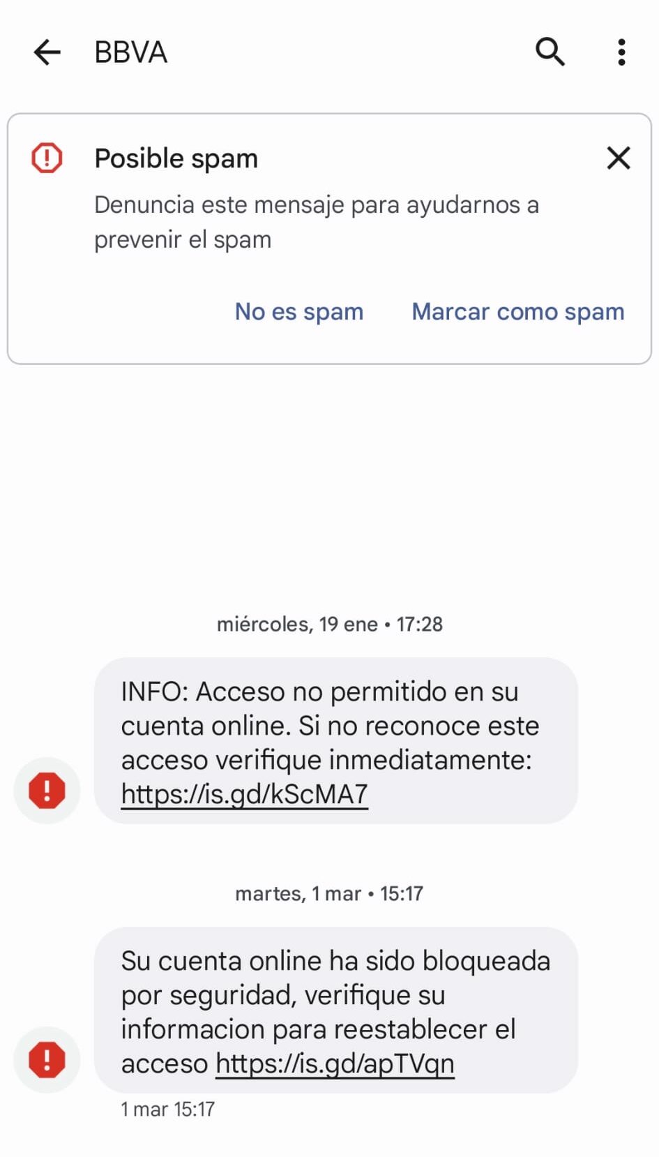 estafa sms caixa bank cuenta bloqueada 2
