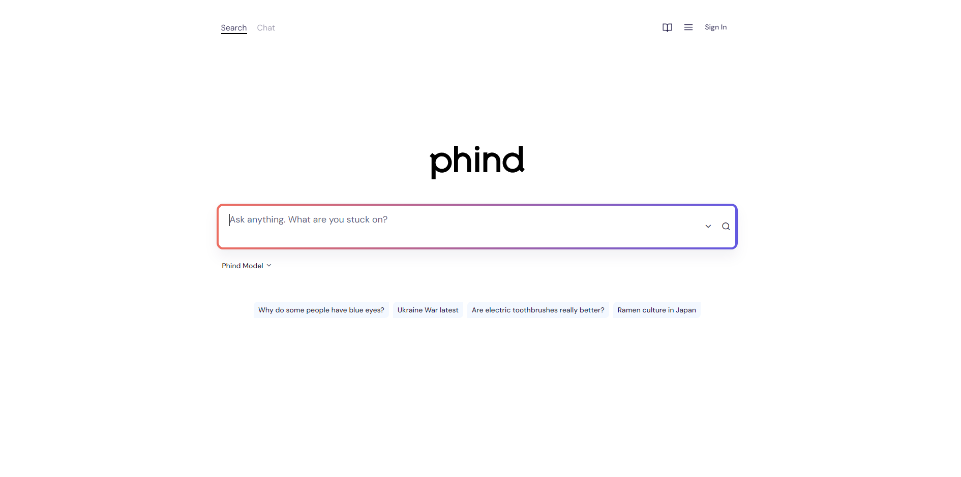 Phind: Asistente con inteligencia artificial