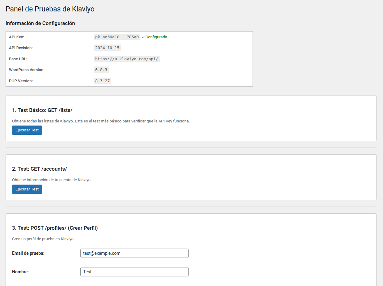 Configuración de Klaviyo en Contact Form 7 WordPress